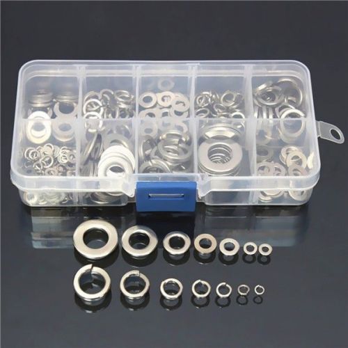 260pcs stainless steel washer spring pad assortment set m2.5-m10 for sale