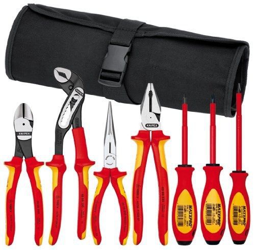 KNIPEX Tools Knipex 989825US 7-Piece Insulated Commercial Tool Set