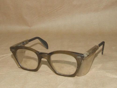 Vintage GO Z87 Safety Eyeglasses Glasses Adjustable Arms