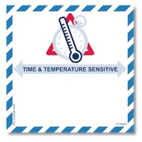 4 Rolls - Shipping Labels: Time &amp; Temperature Sensitive - 150 Labels/Roll