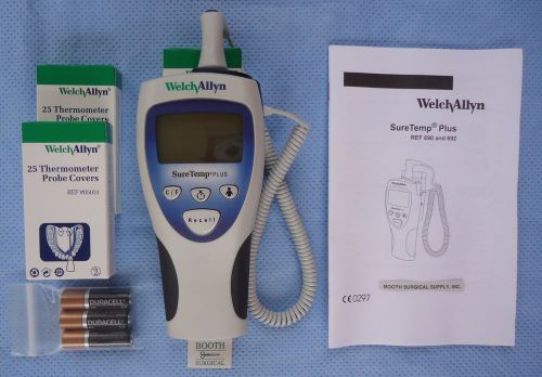 WELCH ALLYN 01692-101 SURETEMP #692 THERMOMETER WITH 4&#039; ORAL PROBE--EXCELLENT
