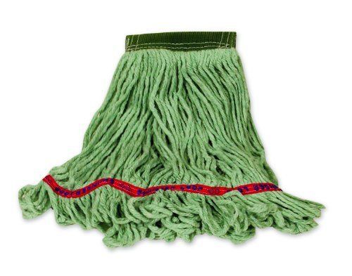 Rubbermaid Commercial FGC15206GR00 Swinger Wet Mop Head, 5-inch Headband, Green