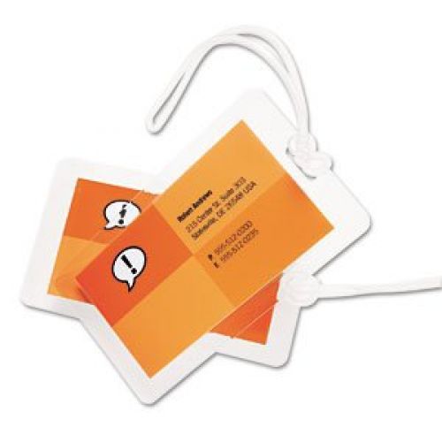 HeatSeal? Laminating Pouches, Luggage Tag Size with Loops, 5 Mil, 25/Pack