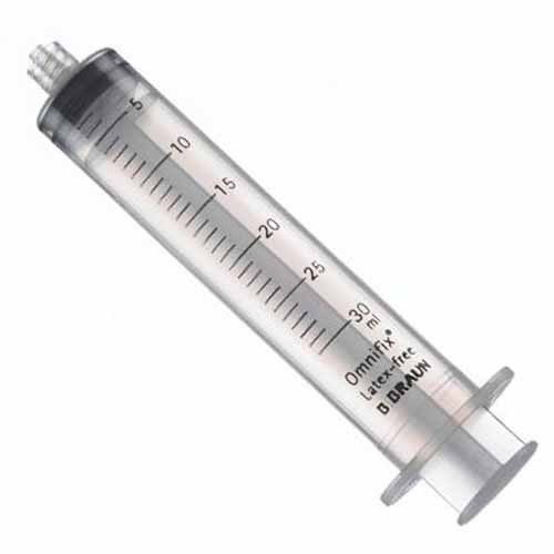 30ml syringe sterile luer lock 3 part bd or braun   5 pack for sale
