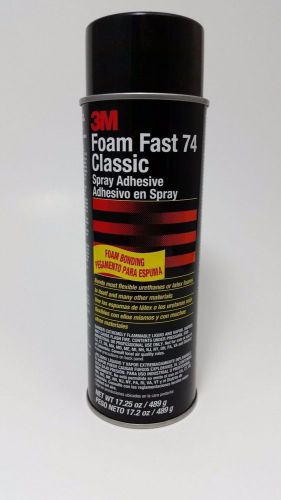 3m foam fast 74 &#034;classic&#034; spray foam adhesive orange 17.25 original formula for sale