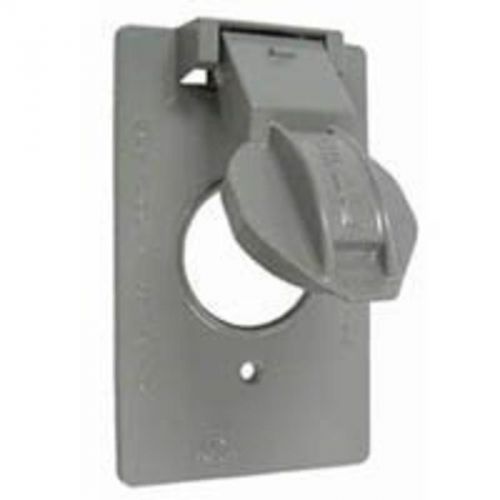 1g gray vert sgl recpt cover bell weatherproof weatherproof lampholders 5155-5 for sale