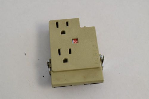 Haworth PRD-3B Cubicle Power Distribution Outlet Receptacle Cream NO PUNCHOUT