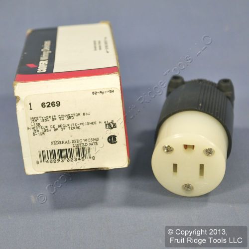 Cooper Industrial Grade Connector Female Plug NEMA 5-15R 5-15 15A 125V 6269