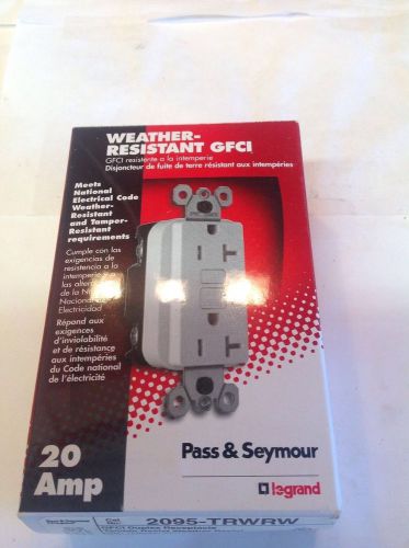 White Pass Seymour GFCI  outlet 20A Tamper &amp; weather resist 120v  2095-TRWRW