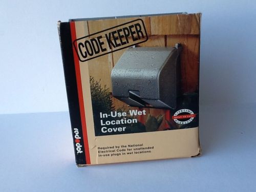 RED DOT 2CKD CODE KEEPER 2-GANG Regular WET LOCATION ELECTRIC OUTLET COVER NEW