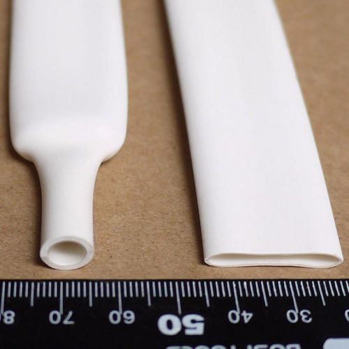 ?16mm Adhesive Lined 4:1 White Heatshrink Heat Shrink Tubing 1M Tube Sleeving