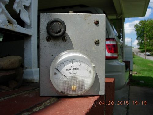 Antique triplet microamperes  gauge for sale