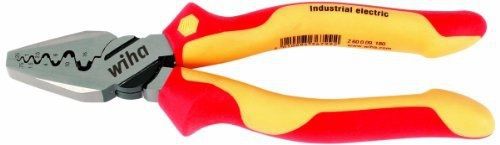 Wiha 32945 7-Inch Insulated Industrial Crimping Pliers