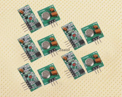 5pcs new 433mhz rf transmitter and receiver kit for arduino project for sale