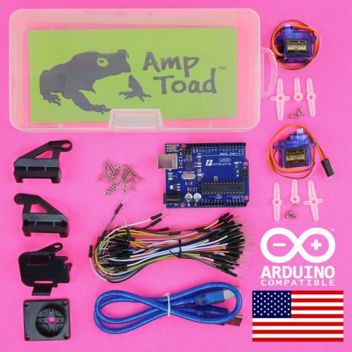 Funduino uno r3 - dual g9 servo kits - jumper wires [ arduino compatible ] blue for sale