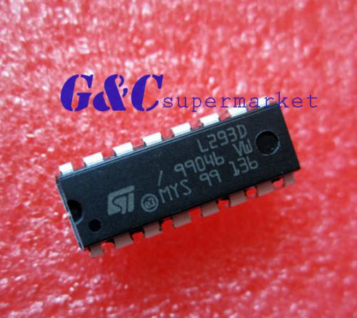 2pcs ic l293d st drvr p/p 4ch w/diodes 16-dip new good quality for sale