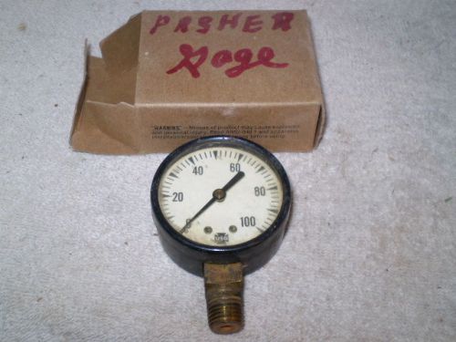 Vintage US Gauge 0 - 100 Measure Pressure Gauge No. 12108-1 -