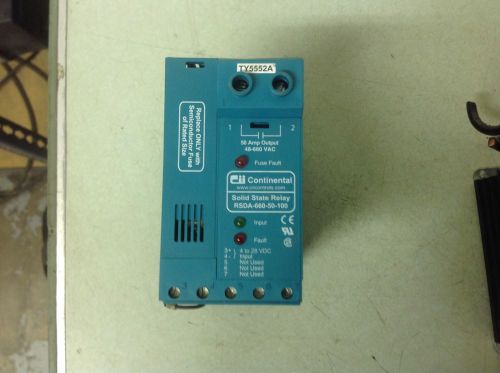 CONTINENTAL SOLID STATE RELAY RSDA-660-50-100