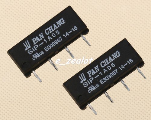 2pcs perfect 5v relay sip-1a05 reed switch relay for pan chang relay 4pin for sale