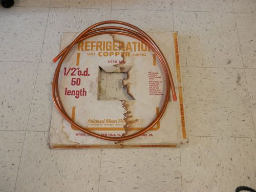 Halstead Metal Products Refrigeration Soft Copper Tubing 1/2&#034; o.d. 12&#039;