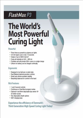 Flashmax P3 - World&#039;s Most Powerful Dental Curing Light