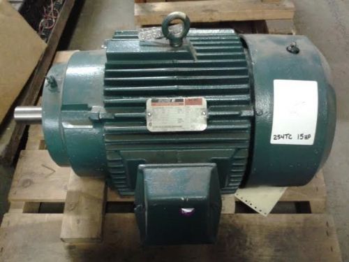 New Reliance Electric 15 HP 460 Volt 254TC Frame 1765 RPM AC Motor