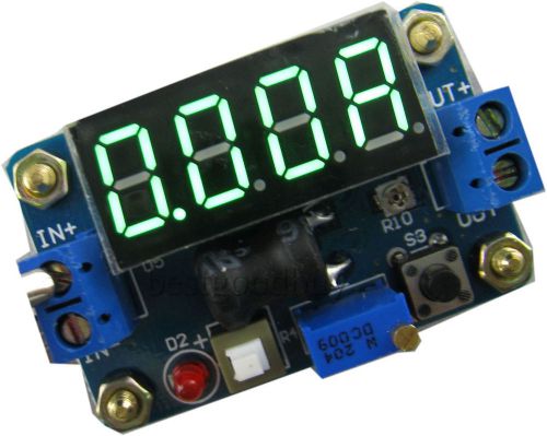 DC-DC 4.5-24Vto1-20V step down buck power supply module green Voltmeter ammeter