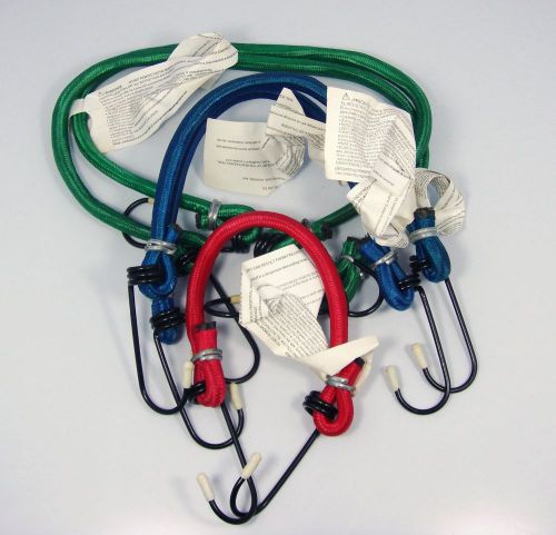 5 PC Assorted Elastic Bungee Cords with Hooks
