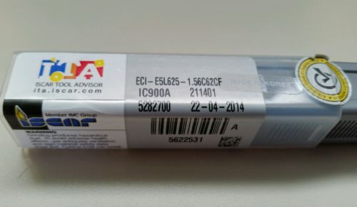Iscar eci-el625-1.56c62cf ic900a solid carbide 5/8&#034; end mill 5 varible flute for sale
