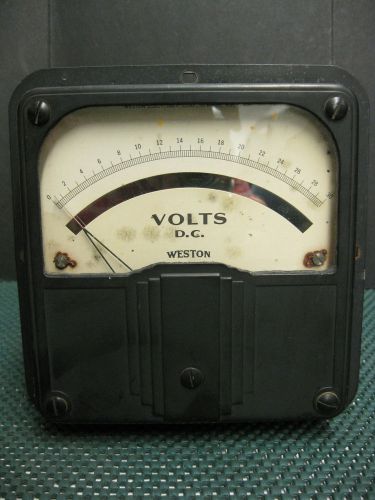 Vintage Weston Model 921 Heavy Duty Voltage Gauge