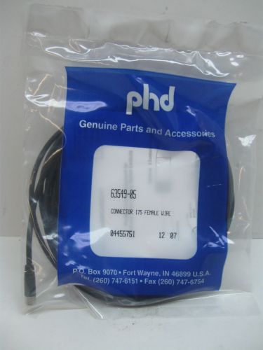 Phd inc 63549-05 cordset 5 meter 3 wire female connector new for sale