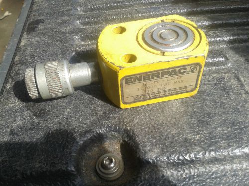Enerpac hydraulic cylinder 10 ton 10000 psi rms100 rms-100 flat small stroke for sale