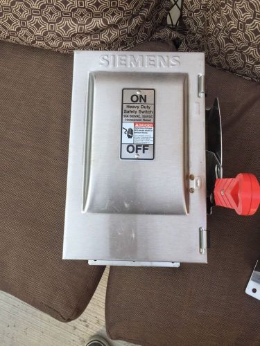 Siemens HNF361S 30A 600VAC Non-Fusible Heavy Duty Switch SS (7765)