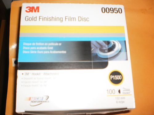3M GOLD FINISHING FILM DISC P1500 00950 100 COUNT