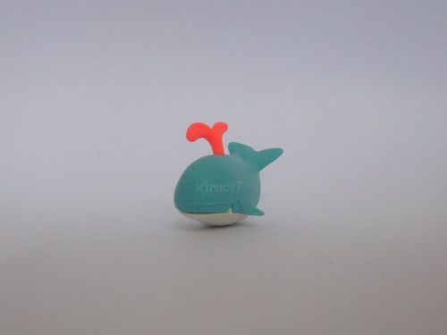 Iwako Japan Cute Kawaii Japanese Blue Whale Willy Eraser Fun Toy Made in Japan