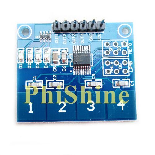 TTP224 Arduino Touch Switch 4 Channel Capacitive Touch Switch Panel