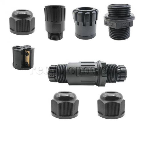 2 in 1 cable to cable 3 pin screw lock wire ip68 waterproof connector ce black for sale