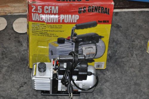 US General  Vacuum Pump Dual Voltage 115 Volts 1/6 HP  1720 RPM 2.5CFM