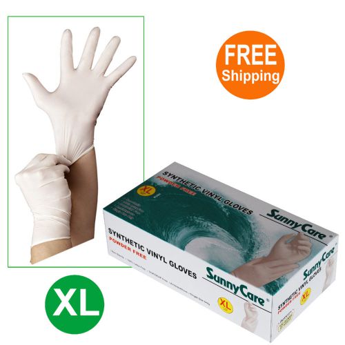 100 pcs/box synthetic vinyl gloves (powder free) (latex nitrile free)  x-large for sale