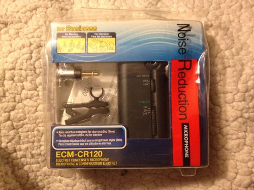 Sony ECM-CR120 Omnidirectional Clip-On Business Microphone with Noise-Reduction