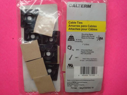 NYLON ZIP CABLE TIES MOUNTING BASES PADS STICKY BACK YOURE STUCK ON USA MFG 75LB