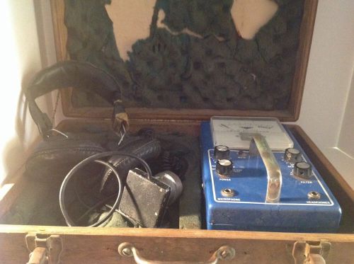 Goldak leak detector model 777 in wooden case plumbing tool for sale