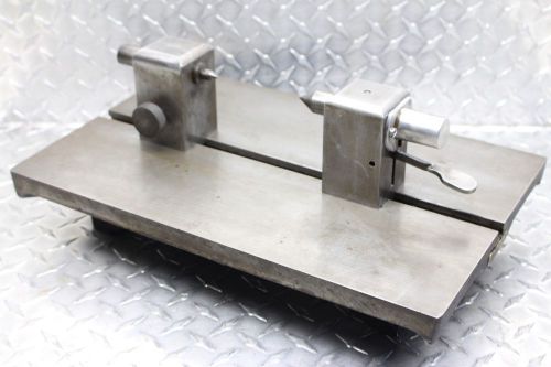 Price Engr co. Bench top inspection centers 10&#034; x 15&#034; base 9&#034; between centers