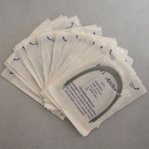 40 Packs 400 Pcs  Dental Supper Elastic Niti Rectangular Arch Wire Ovoid Form