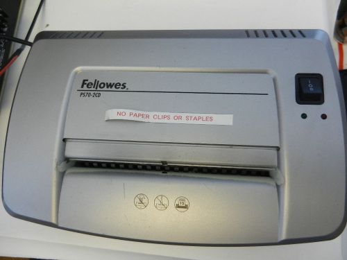 Fellowes ps70 -2cd shredder without bin (item# 2438/3 ) for sale