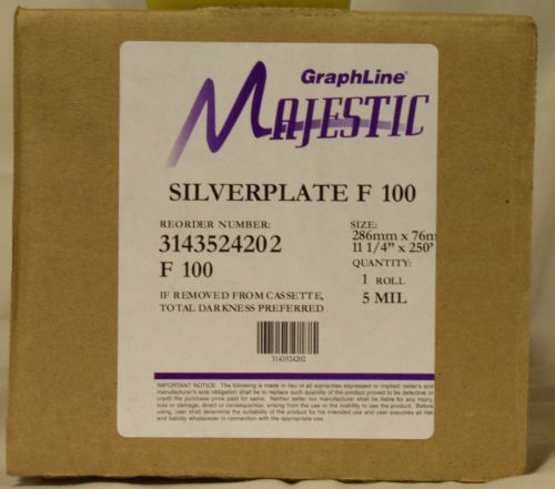 GRAPHLINE MAJESTIC SILVERPLATE F100 POLYESTER PLATE MATERIAL 11 1/4 X 250 X .005