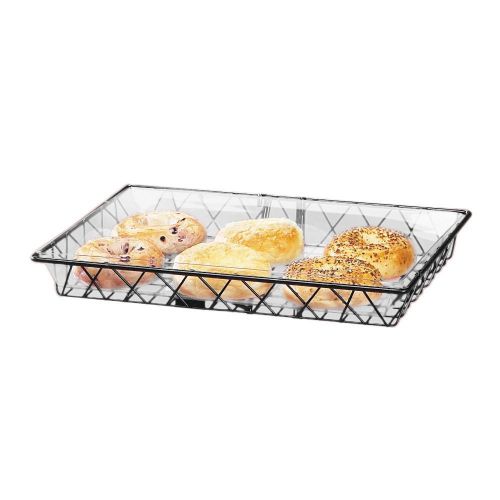 Cal-mil 1291tray black 12&#034; x 18&#034; wire basket - 2 / cs for sale