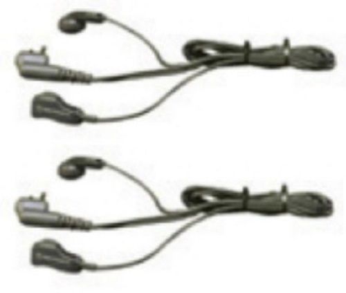 Lot of 2 Motorola 53866 Earbud Earpieces for CLS XTN RDX RDM DTR Series Radios