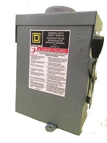 Square d / schneider electric d221nrb outdoor general duty fusible safety for sale