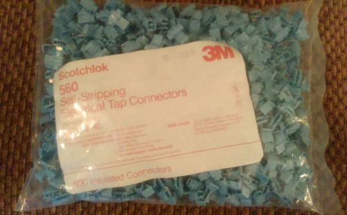 500 Scotchlok 3M 560 Self-Stripping Electrical Tap Connector 054007-00839 Blue